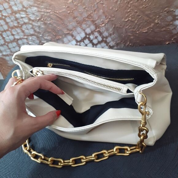 NWOT Zara Faux Leather Slouchy Shoulder Bag - Picture 12 of 15